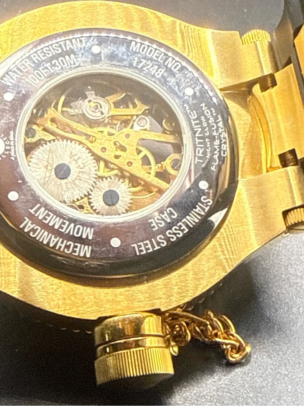 Invicta gold tone